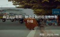 麻豆app官网:联动企划终极指南惊喜升级