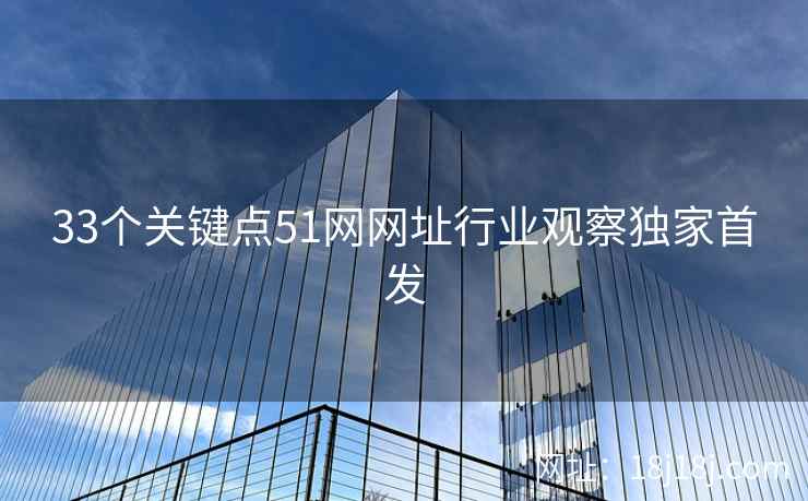 33个关键点51网网址行业观察独家首发