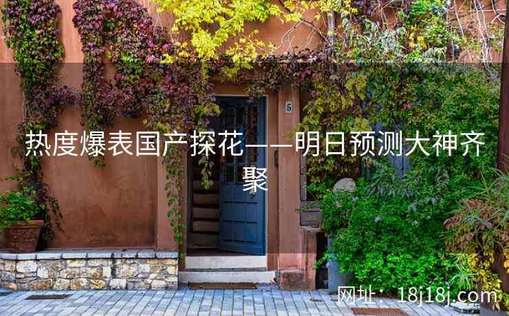 热度爆表国产探花——明日预测大神齐聚